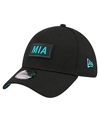 New Era Men's Black Miami Dolphins Scoreboard 39THIRTY Flex Hat