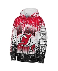 Outerstuff Big Boys and Girls Red New Jersey Devils Frozen Frenzy Hoodie