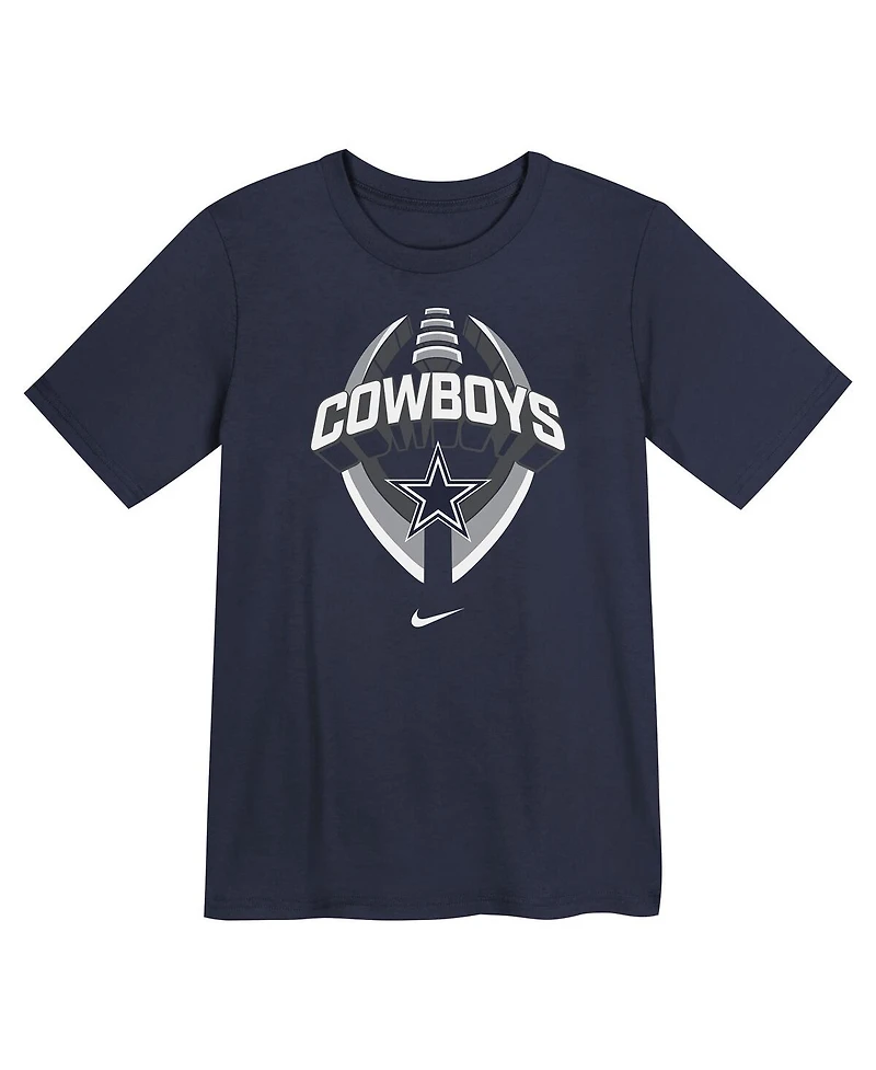 Nike Preschool Navy Dallas Cowboys Icon Legend Dri-fit T-Shirt