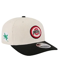 New Era Men's Cream/Black Ohio State Buckeyes Loyal Corduroy 9SEVENTY Adjustable Hat