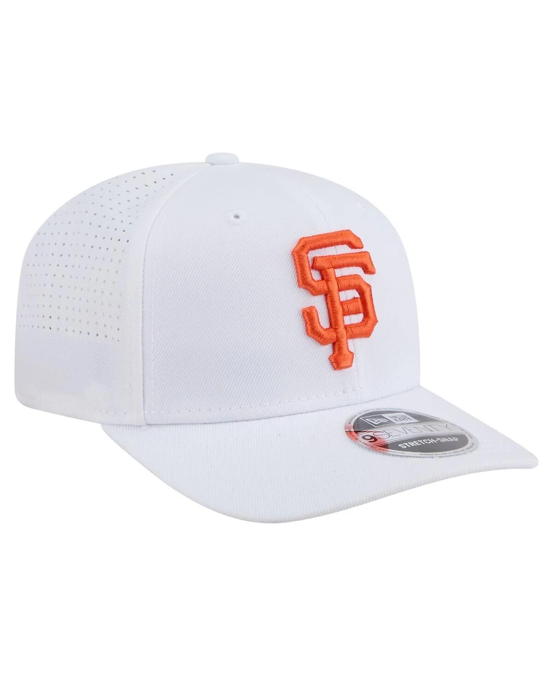 New Era Men's White San Francisco Giants Coolera 9SEVENTY Adjustable Hat
