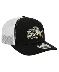 New Era Men's Black Colorado Buffaloes Team 9SEVENTY Coolera Trucker Adjustable Hat