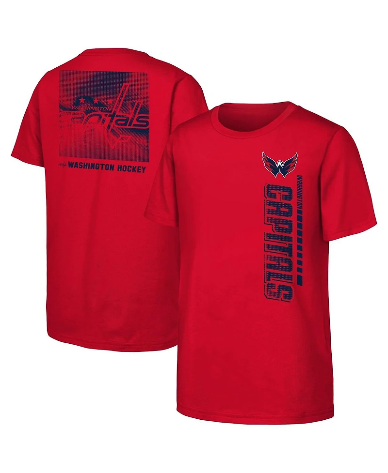 Outerstuff Big Boys and Girls Red Washington Capitals Atmosphere T-Shirt
