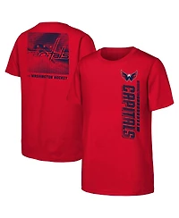 Outerstuff Big Boys and Girls Red Washington Capitals Atmosphere T-Shirt