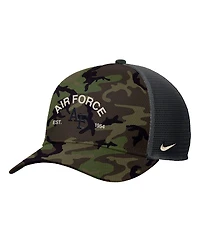 Nike Men's Camo Air Force Falcons 2025 Military Appreciation Rise Adjustable Trucker Hat