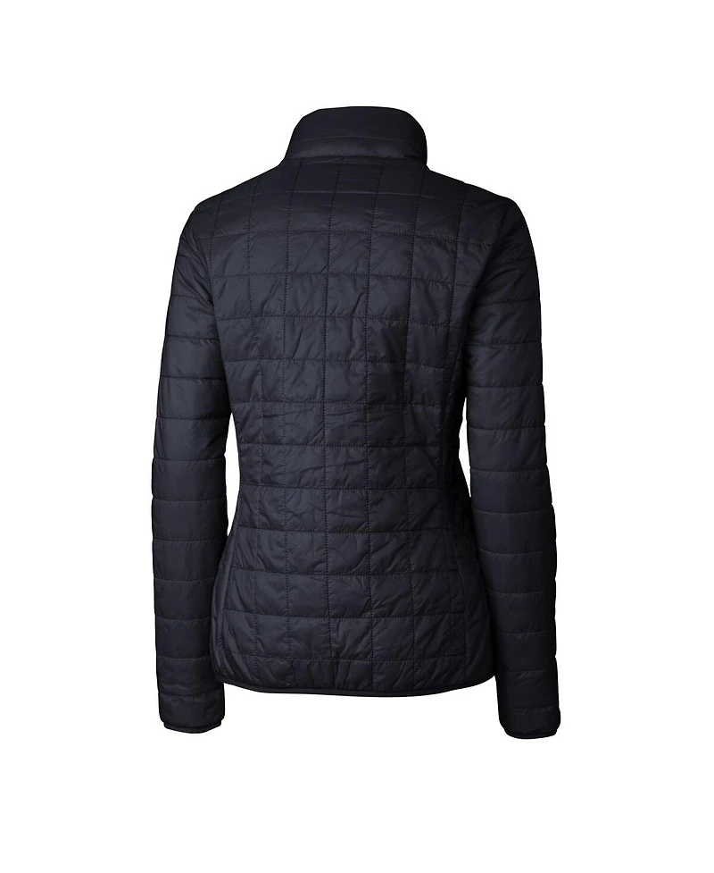 Cutter & Buck Women's Navy Seattle Seahawks Rainier PrimaLoft Eco Insulated Full-Zip Puffer Jacket