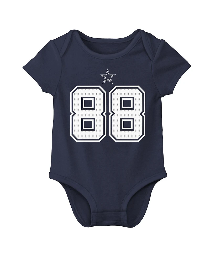 Nike Baby Boys and Girls CeeDee Lamb Navy Dallas Cowboys Player Name Number Bodysuit