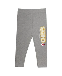 Outerstuff Toddler 2-Piece Kansas City Chiefs Club House Long Sleeve Hoodie Top and Leggings Set