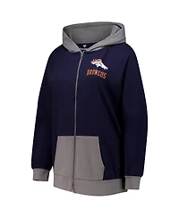 Fanatics Women's Navy Denver Broncos Hit It Full-Zip Hoodie