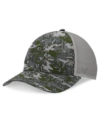 Top of the World Men's Gray Usc Trojans Oht Military Appreciation Pledge Trucker Camo Adjustable Hat