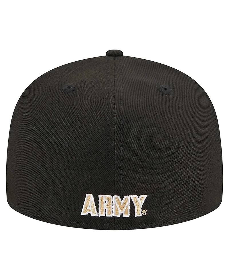 New Era Men's Black Army Knights 59FIFTY Fitted Hat