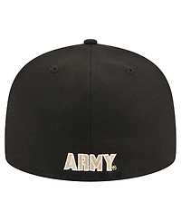 New Era Men's Black Army Knights 59FIFTY Fitted Hat
