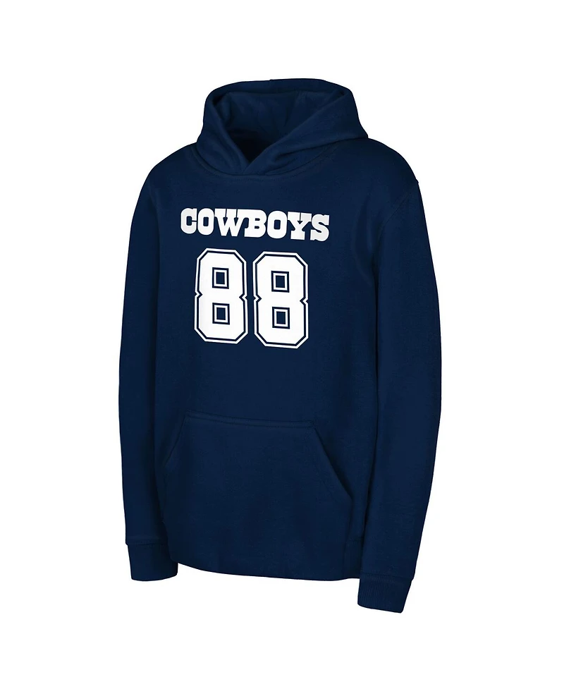 Outerstuff Big Boys and Girls CeeDee Lamb Navy Dallas Cowboys Mainliner Player Name Number Hoodie