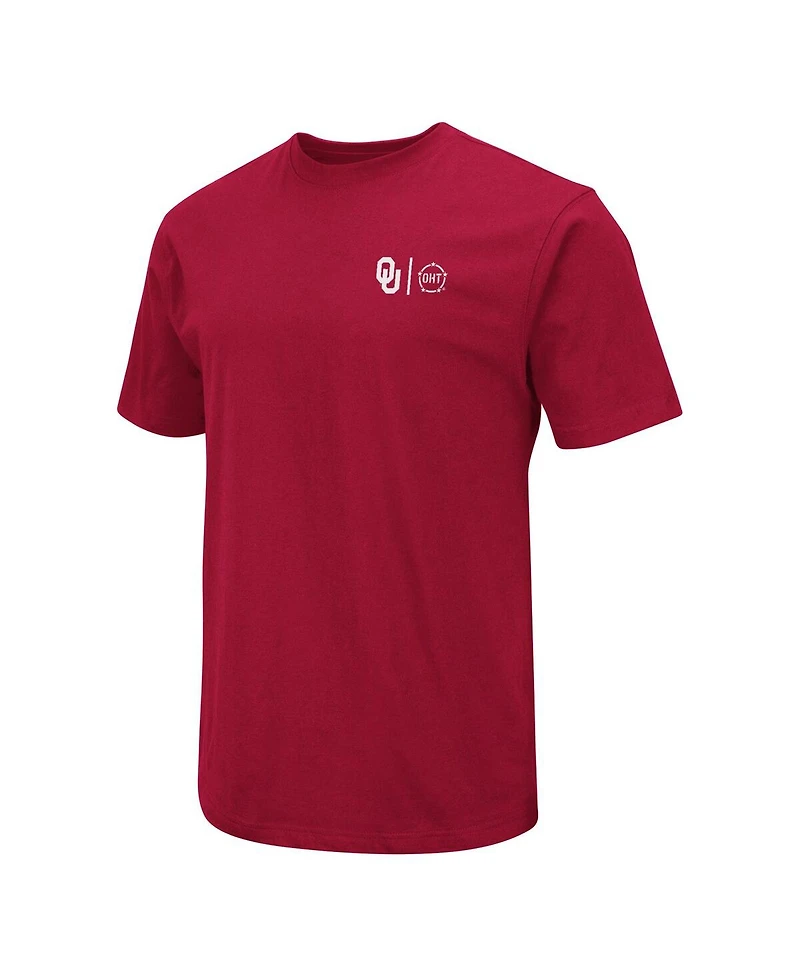 Colosseum Men's Crimson Oklahoma Sooners Oht Military Appreciation T-Shirt