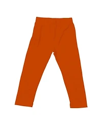 Wes & Willy Baby Girls 2-Piece Oatmeal Clemson Tigers Ruffle Raglan Long Sleeve T-Shirt and Leggings Set