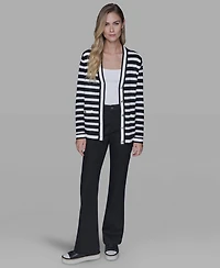 Karl Lagerfeld Paris Petite V-Neck Long-Sleeve Sweater