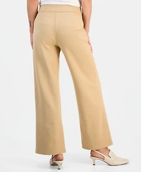 Jm Collection Petite Mid-Rise Pull-On Wide-Leg Pants, Macy's Exclusive