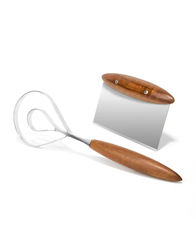 Nambe 2-Pc. Breaking Bread Bench Scraper and Whisk Set