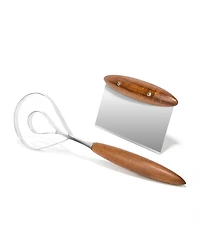 Nambe 2-Pc. Breaking Bread Bench Scraper and Whisk Set