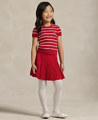 Polo Ralph Lauren Girls 2T-6X Lunar New Year Sweater and Skirt, 2-Piece Set