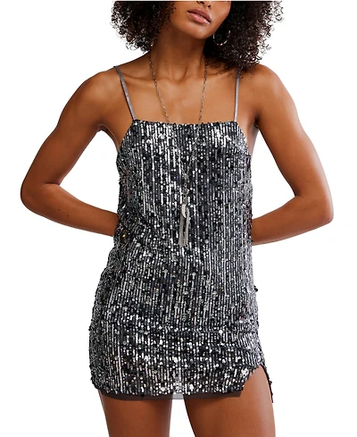 Free People Women's Midnight Kiss Mini Slip Dress