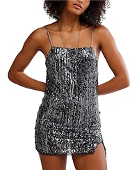 Free People Women's Midnight Kiss Mini Slip Dress