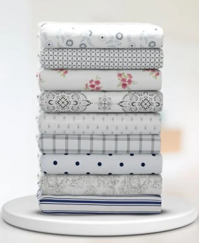 Color Sense Brushed Cool Crisp Printed Cotton Sheet Sets