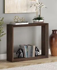 Hudson & Canal Osmond 36" Wood Wide Rectangular Console Table