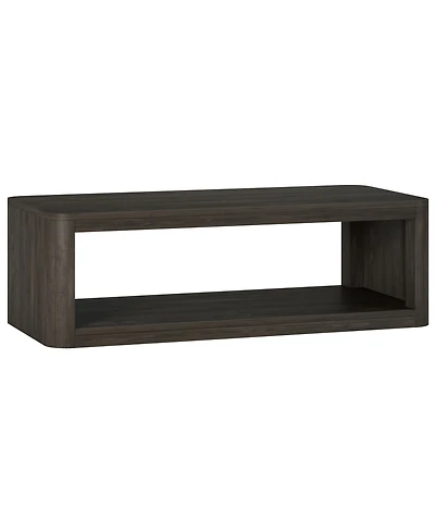 Hudson & Canal Kellan 47" Wood Wide Rectangular Coffee Table