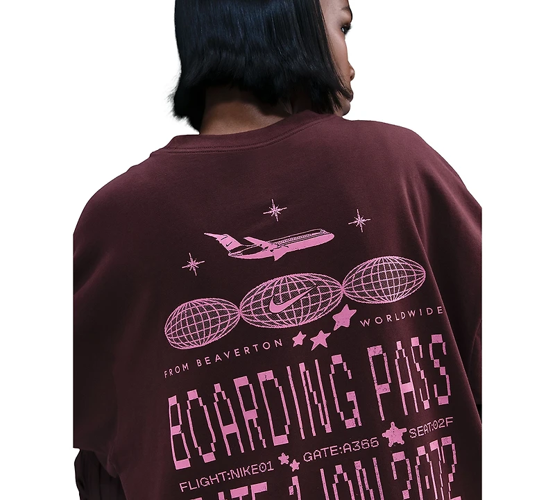 Nike Women's Oversized Long-Sleeve T-Shirt