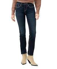 Silver Jeans Co. Women's Suki Mid Rise Curvy Fit Straight