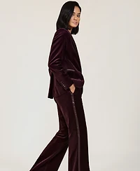 Reiss Women's Elia Velvet Single-Breasted Suit Blazer