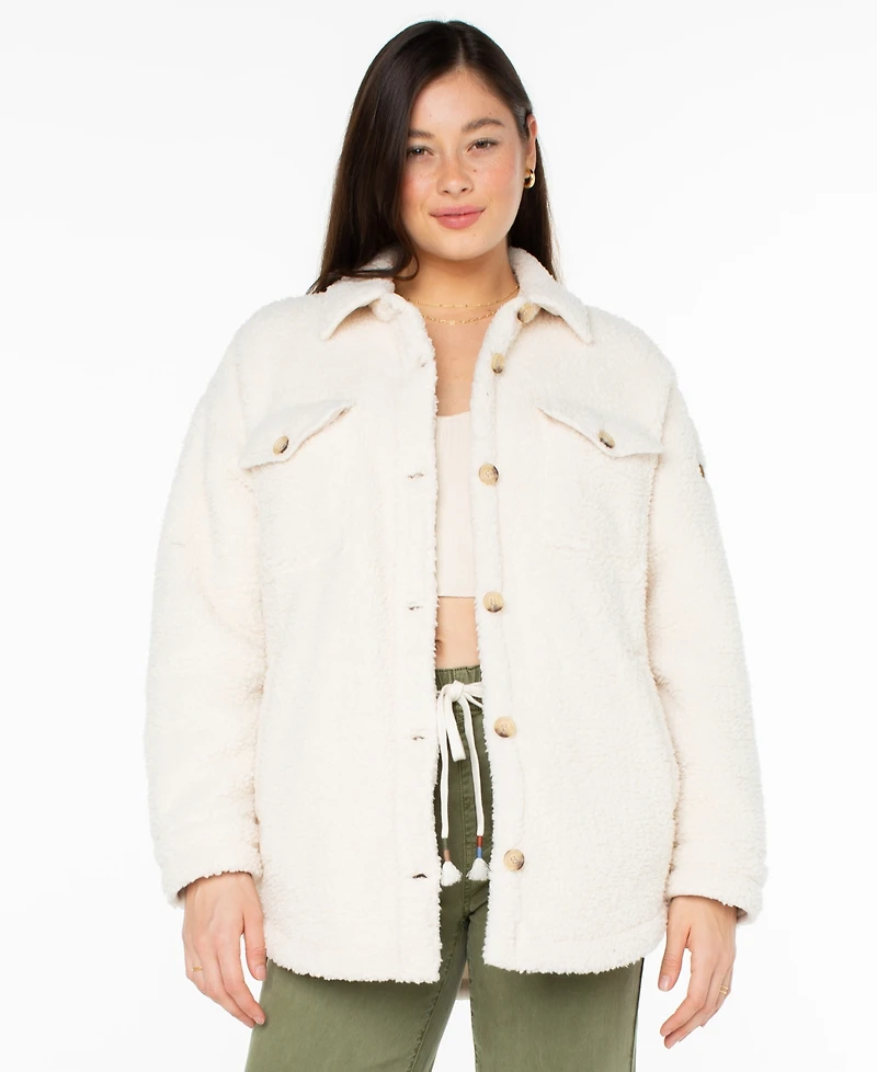 Roxy Women's Overlander Solid Button-Up Jacket