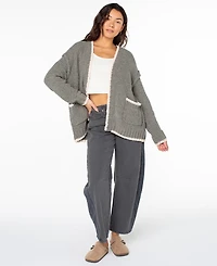 Roxy Women's Cozy Cruiser Round Neck Cardigan