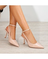 Berness Carmia Crisscross Ankle Strap Stiletto Heels