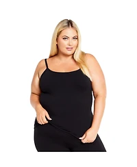 Avenue Women's Plus Essential Cotton Knit Cami