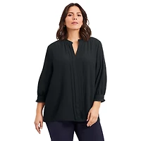 Avenue Women's Pintuck Popover Top