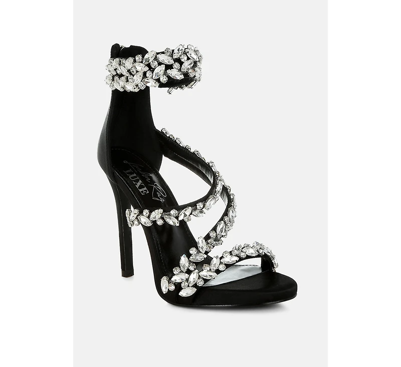 Korna Diamante Embellished Stiletto Heel Sandals