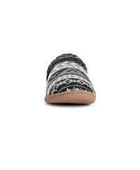 Muk Luks Women's 3 Pack Cotton Compression Crew Socks, Lavender, One