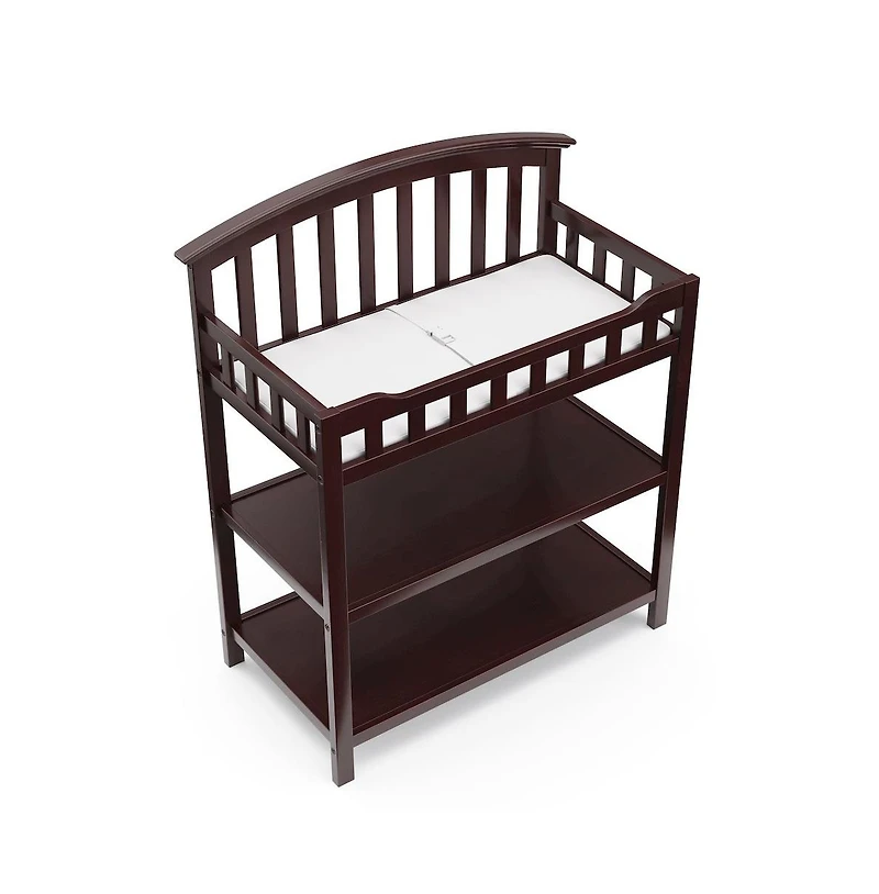 Graco Changing Table with Water-Resistant Changing Pad (Espresso