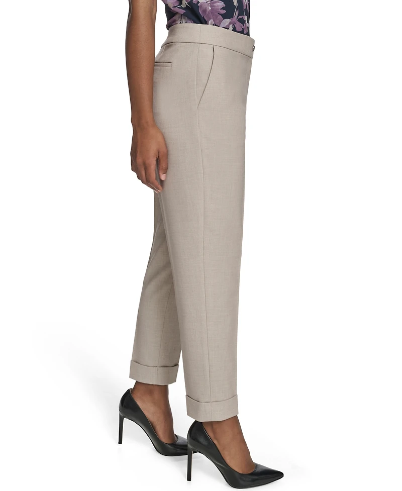 Calvin Klein Petite Straight Fit Ankle Leg Pants