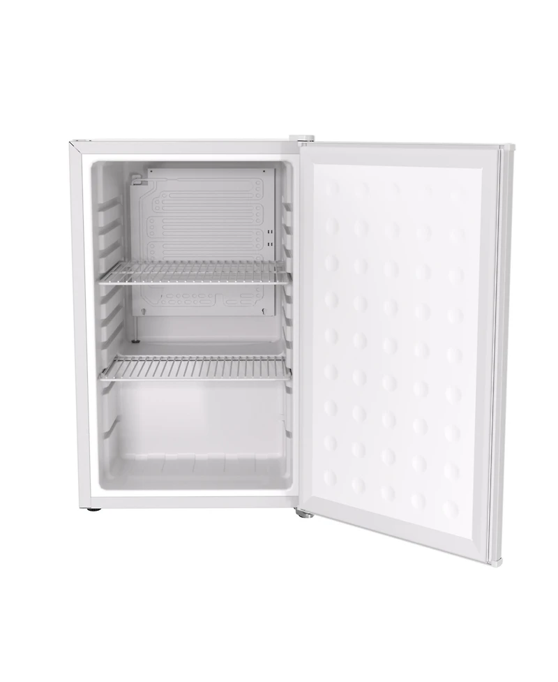SnowLion Premium 65L Solid Door 2.3 Cu.ft. Freestanding Under-Counter Mini Fridge in White