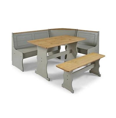 Os Home and Office Furniture Solid Pine Corner Dining Booth in Corona