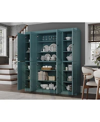 Palace Imports 100% Solid Wood 65" Pantry Cabinet with Shaker Doors & Adjustable Shelves