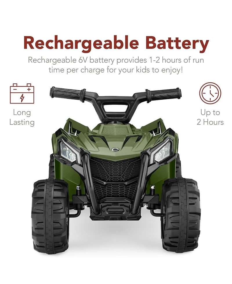 Best Choice Products 6V Kids Ride-On 4-Wheeler Quad Atv Car w/ 1.8mph Max Speed, Treaded Tires