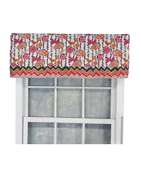 Merangerie Banded Style 3" Rod Pocket Valance 50" x 16" Sherbet by Rlf Home