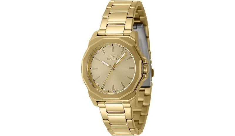 Invicta Women's 47339 Speedway Quartz 3 Hand Gold Dial Watch