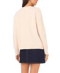 Vince Camuto Women's Rose Crewneck Pull-On Sweater