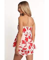 Petal and Pup Women's Ives Strapless Short Set - Red