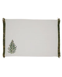 Saro Lifestyle Christmas Trees Placemat, Set of 4